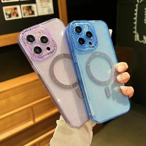 Protecteur d'objectif sacs et étuis pour téléphone portable pour <span class=keywords><strong>iPhone</strong></span> 15 14 13 12 11 pro max XS <span class=keywords><strong>MA</strong></span> XR étui de téléphone bling avec magnétique - Product Image 6