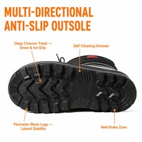 Bottes de neige légères en EVA pour hommes, imperméables, à coque monobloc, tige matelassée, chaudes, en fausse fourrure – Vente en gros directe usine