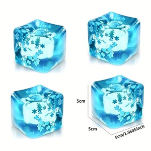 Juguetes Antiestrés de Plástico Suave con Forma de Cubo de Hielo, Lindos y Blandos, para Niños, Venta al por Mayor del Fabricante, Recuerdos para Fiestas - Product Image 1