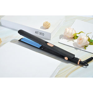 مكواة شعر كهربائية سيراميكية احترافية من إن بي وايد مع شاشة إل إي دي ودرجات حرارة متعددة تصل إلى 200 درجة مئوية للاستخدام الخارجي والفنادق والمنازل - Product Image 1