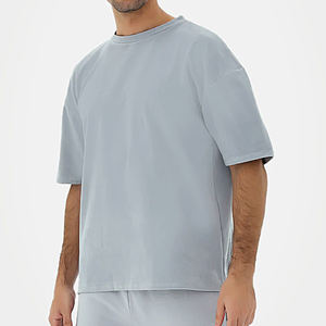 T-shirt ample à manches courtes de haute qualité 240 g/m², style streetwear, en coton, col rond, vierge, épais et surdimensionné - Product Image 4