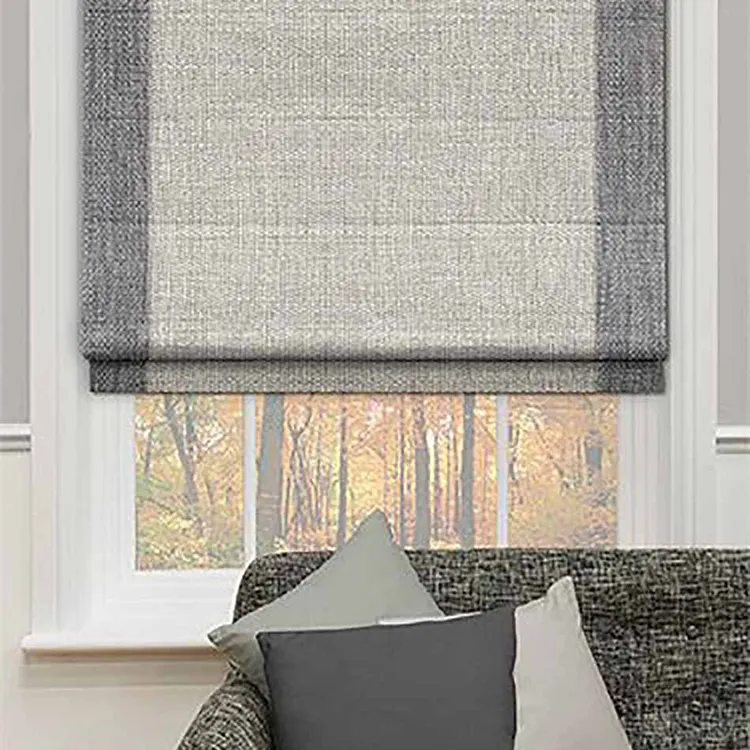 Roman Blinds Shades Motorized Blackout Remote Control Customized Roman Blinds Shades