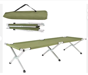 Lit de camping pliable moderne et abordable, prix d'usine, en tissu Oxford 600D et acier, pliable - Product Image 1