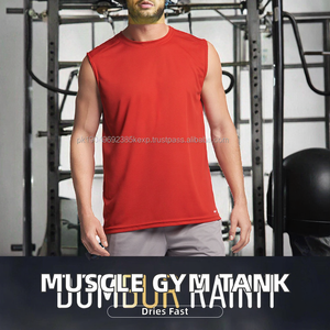 Débardeur de sport respirant à séchage rapide pour musculation, fitness et gym, coupe athlétique, dos nageur, couleur unie, vente en gros - Product Image 2