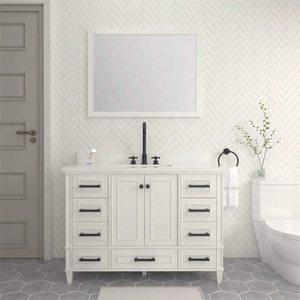 <span class=keywords><strong>Cavio</strong></span> Custom ized Contemporary Style Weiß Langlebige Qualität Modische Badezimmers chrank Erschwing licher Preis Badezimmer eitelkeit - Product Image 5