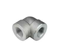 Harga Grosir Kelas 2000 - Kelas 9000 Fitting Berulir Forged Thread Tee Socket Weld Elbow Tee Pipe Fitting