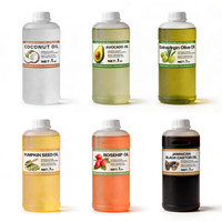 Huiles Végétales en Gros : Huiles de Pépins de Raisin, d'Argan, de Jojoba, de Rose Musquée, d'Amande Douce et de Graines de Citrouille Pressées à Froid, Biologiques, pour Soins de la Peau