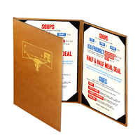 Livre de présentation de restauration personnalisé en gros, couleur et logo personnalisés, couverture de menu de restaurant de haute qualité avec MOQ de 100 pièces, marque V-ding