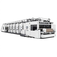 Machine automatique de fabrication de boîtes en carton ondulé avec impression, rainurage, découpe, pliage et collage, garantie 1 an, fabriquée en Chine pour l'emballage de cartons