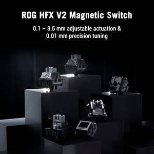 Clavier de jeu sans fil ASUS ROG Azoth 96 HE, 96 % taille standard, tri-mode, interrupteurs magnétiques remplaçables à chaud, rétroéclairage RVB - Product Image 2