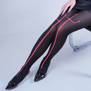 Medias Opacas con Estampado de <span class=keywords><strong>Tridente</strong></span> del Diablo para Halloween, Pantimedias Sexys para Mujer, Accesorios de Disfraces para Cosplay, Fiestas y Festivales - Product Image 5