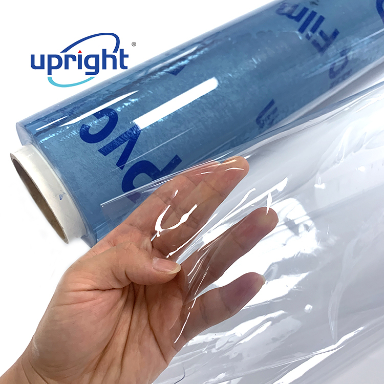 Upright Colorful Plastic Film Roll Flexible
