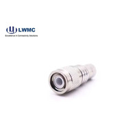 Conector de cable RF tipo CC a 6 GHz de alto rendimiento Crimpado macho TNC para cable LMR 400