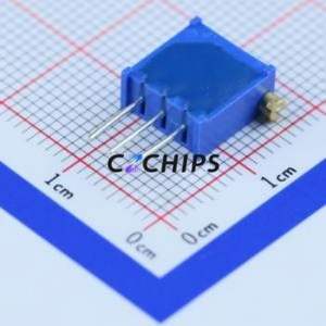 Résistance/potentiomètre réglable 3296X-1-101LF SIP-3P, 10x4.8mm (Résistance : 100 Ohm) (Précision : 10%) - Product Image 2
