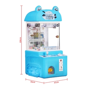 Özelleştirilmiş peluş oyuncak pençe makinesi jetonlu oyunlar Mini pençe makinesi sevimli tasarım oyuncak vinç makinesi MNZJ002-1