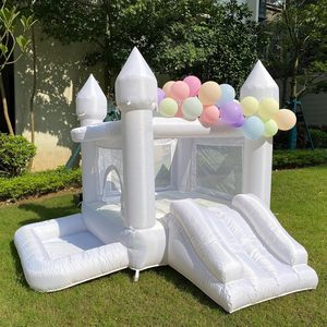 Château gonflable intérieur/extérieur blanc personnalisé en usine, aire de jeux pour enfants avec escalade et toboggan pour <span class=keywords><strong>piscine</strong></span> à balles de divertissement de mariage - Product Image 5