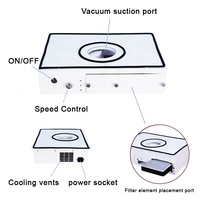 Aspirateur de poussière d'ongles professionnel 170W avec filtre à charbon intégré pour bureau et salon, idéal pour la manucure et le gel acrylique