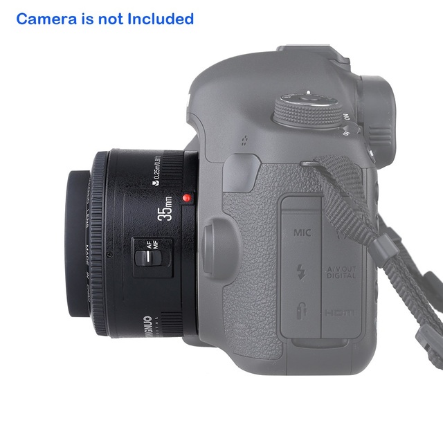 Hot YONGNUO Aperture Auto Focus Camera Lenses for Canon DSLR 600D 70D 60D 6D Yn35 mm F2 Wide Angle Prime Lens 35mm Lens Mount