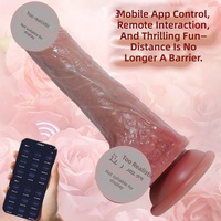 Masturbateur télescopique vibrant sans fil télécommandé avec fonction chauffante, petit gode pour femmes, jouet sexuel pour adultes