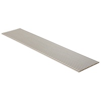 Nouvelle couleur Akupanel Beige lin PVC trois côtés couvrant Beige PET conseil 3D lattes de bois panneaux acoustiques pour fond de télévision