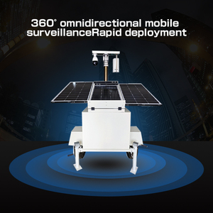 Remorque CCTV mobile extérieure personnalisée à énergie solaire pour chantiers temporaires, équipée de l'IA Edge - Product Image 5