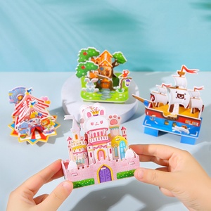 ของเล่นตัวต่อพลาสติก 3 มิติ แบบตัดด้วยเลเซอร์ ทำมือสำหรับนักเรียน  บรรจุในกล่องสีสันสดใส สำหรับการศึกษาปฐมวัย - Product Image 6