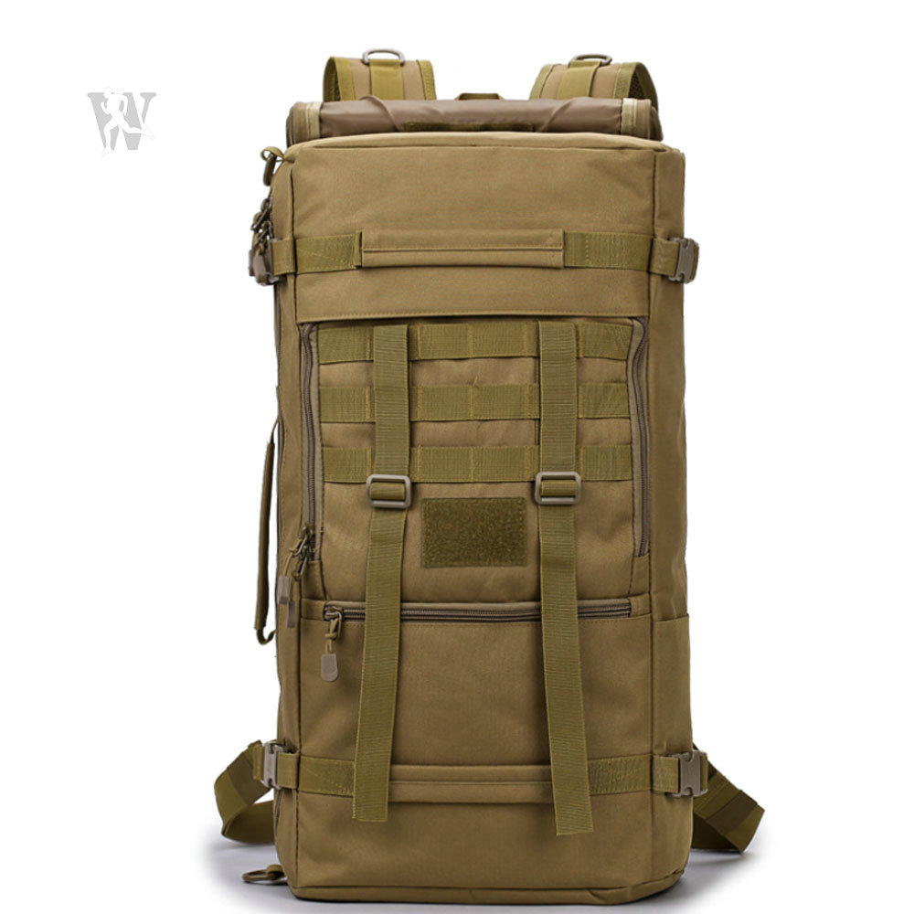 Mochila 50 litros de trekking viaje - TRAVEL 500 hombre gris - Decathlon