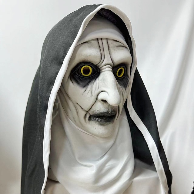 Horror Nonnen Maske Aus Latex – Gruselige Halloween Maske Mit Guter Sicht – Für Cosplay & Partys Horror Nonnen Maske Aus Latex – Gruselige Halloween Maske Mit Guter Sicht – Für Cosplay & Partys