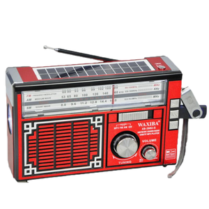 Radio AM/FM Multibanda Solar Retro XB-398U-S con Batería de 1800mAh, Ranura USB/MP3/TF y Altavoz Integrado para Exteriores - Product Image 2