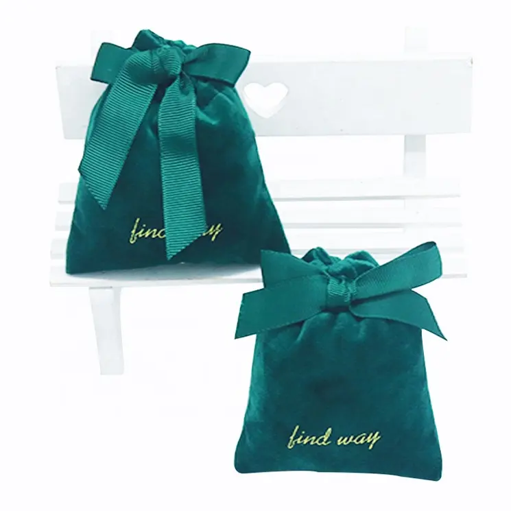 custom colorful pouches velvet jewelry, custom size small jewelry packaging velvet pouch bags