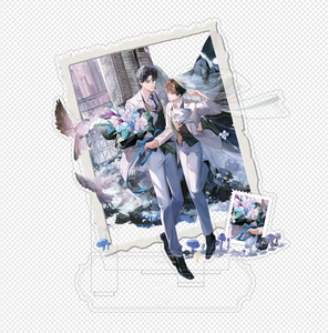 Nouveauté 2026 Little Mushroom Official Week Série Saint-Valentin Badges et cartes postales en acrylique avec signal de battement de cœur - Product Image 2