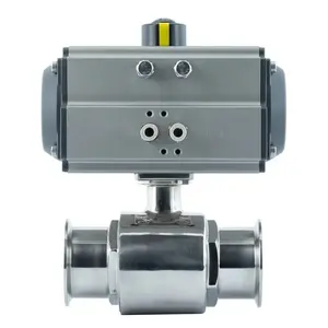 Vide à pression manuelle en acier inoxydable Kf Nw1650 robinet à tournant sphérique sanitaire