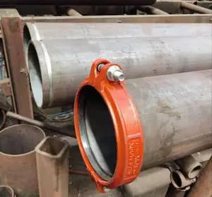 hot rolled Water fluid tube DN200 DN150 DN250 clamp connect cutting slot groove seamless steel pipe