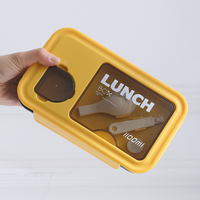 Vente en gros de boîtes à lunch japonaises en plastique PP sans BPA, écologiques, à 3 compartiments, portables, compatibles avec le micro-ondes, boîte bento