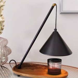 Lámpara de aromaterapia de madera maciza Jia Wenjun, 220V, regulable, sin llama, para derretir cera, para decoración de dormitorio o sala de estudio. - Product Image 2