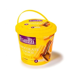 Emballage IML, logo personnalisé, emballage en plastique PP, conteneur pour <span class=keywords><strong>chocolat</strong></span>, glace, biscuits, avec couvercle et poignée - Product Image 2