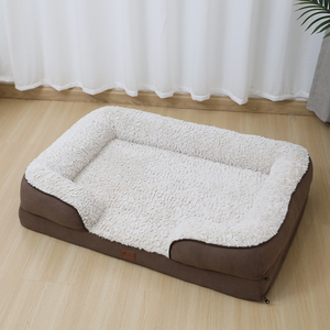 Cama grande lavable para perro, fabricante de espuma de huevo con logotipo personalizado de lujo, venta al por mayor - Product Image 6