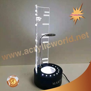 LED Illuminated Acrylic Wine Bottle Glorifier Display Stand Single Bottle Light-Up Base for <b>Bar</b> Counter - Product Image 4