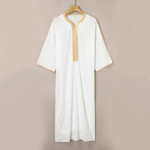 ثوب إسلامي تقليدي عالي الجودة للرجال العرب بمقاسات كبيرة مع طباعة رقمية مريحة وقابلة للتنفس - Product Image 3