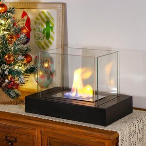 Chimenea de Etanol Portátil para Mesa, Pequeña Chimenea Decorativa para Mesa, Regalos para el Hogar y Patio, Interior/Exterior, Embalaje para Envío por Correo - Product Image 4