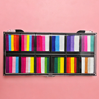 Palette de peinture à base d'eau professionnelle 12 couleurs Mei Shang, best-seller, et peinture faciale arc-en-ciel pour le body painting