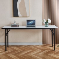 Meistverkaufter Moderner Design-Klapptisch aus Holz und PVC für Schulbibliotheken, Konferenzräume, Bankette und Hotels
