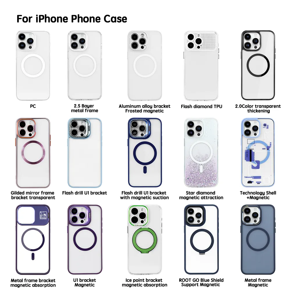 clear phone case bulk wholesale clear phone cases magnetic For iphone clear cases for iPhone 7 8 Plus 11 12 13 14 15 Pro Max