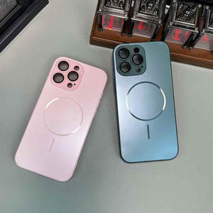 Étui magnétique fin mat AG avec anneau, compatible avec l'étui de téléphone Apple 17 Pro Max, film protecteur d'objectif d'appareil photo à 15 trous précis - Product Image 5