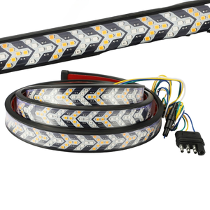 Accessoires pour camions, barre lumineuse pour pick-up, bande lumineuse multifonction arrière de 60/48 pouces avec clignotants et feux de freinage - Product Image 1