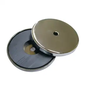 Diameter 20Mm 40Mm 60Mm 75Mm 80Mm 85Mm 90Mm Ondiepe Ronde Keramische Magnetische Beker Door Gat Ferriet Potmagneet