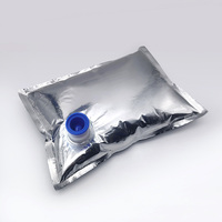 Sac en aluminium anti-lumière à succès avec bouchon vert pour le stockage et la distribution de vin frais, concentré de café et cold brew