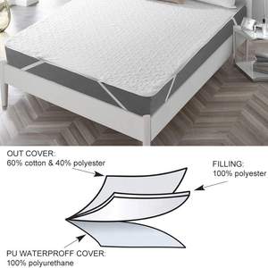 Bande d'ancre matelassée élastique protège-matelas 4 coins imperméable très absorbant couche de remplissage couvre-lits et couvertures - Product Image 4