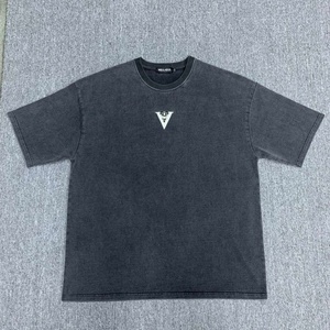 T-shirts pour hommes de haute qualité en gros, unisexe, lavés, vintage, design personnalisé, t-shirts délavés à l'acide, coton biologique vintage - Product Image 6