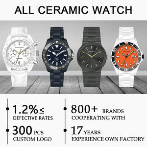 <span class=keywords><strong>Quadrante</strong></span> con puntatore a <span class=keywords><strong>quadrante</strong></span> in stile classico 20mm calendario giorno con quadranti in ceramica bianca orologi cronografo - Product Image 2